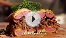 Corn Dog Bun Sloppy Joe Sandwich Recipe | HellthyJunkFood